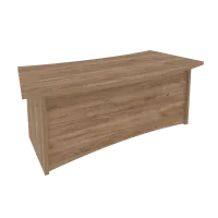 Стол руководителя криволинейный First KSR-3 (дуб Табак)